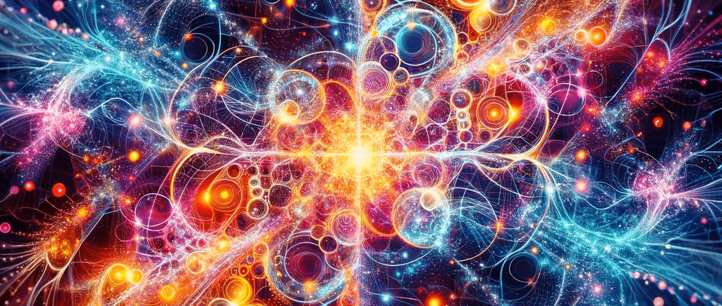 a colorful abstract fracturing image of a colorful fracturing background
