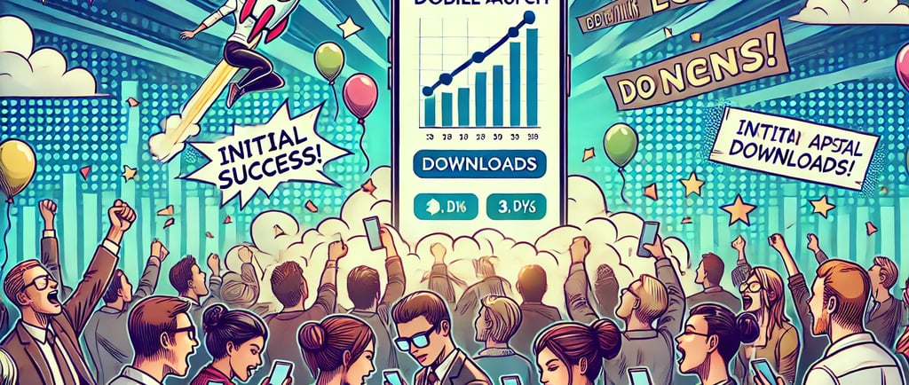 People downloading the app