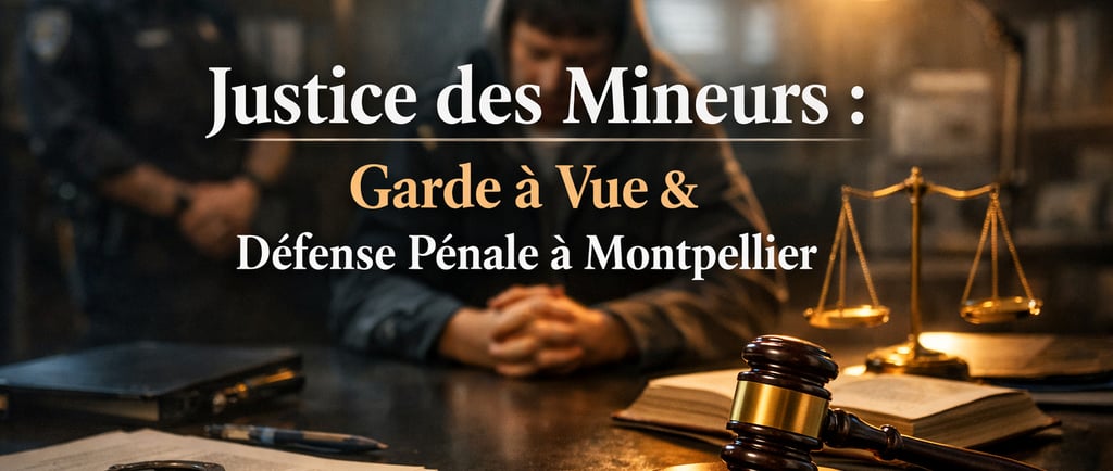 Justice des Mineurs : Garde à Vue & Défense Pénale à Montpellier