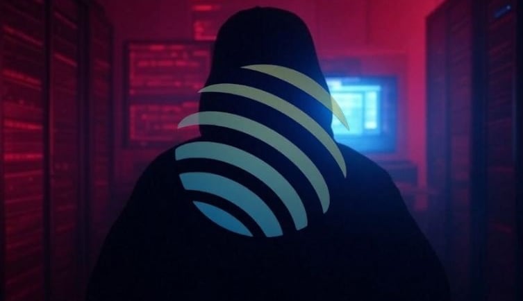 a person in a dark room with a red light