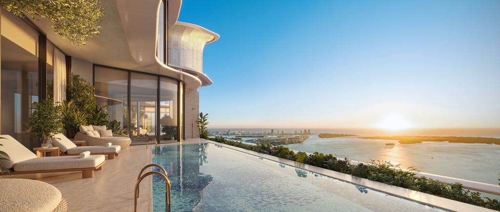 Swimming pool with panoramic views