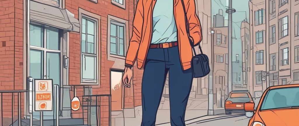 a woman in a white coat and blue gloves