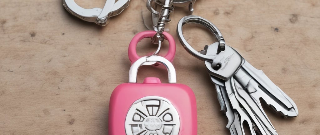 a bunch of keys that are on a hook