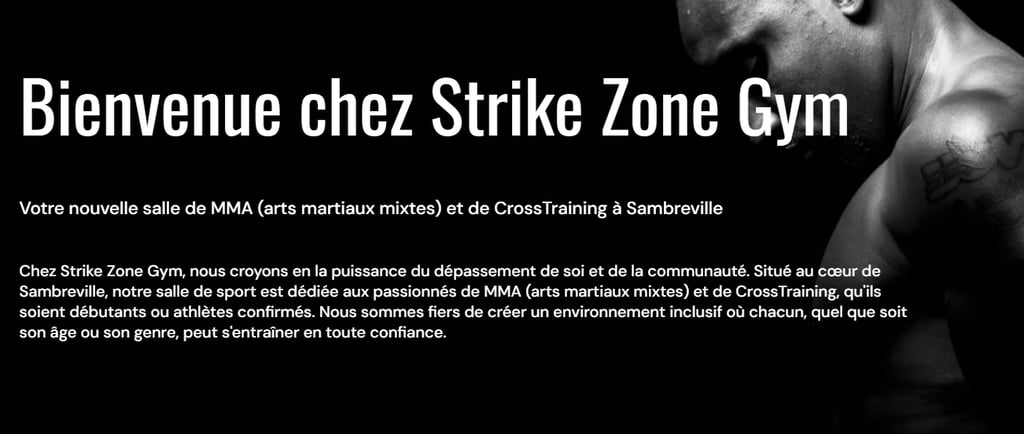 site web strikezone.be by madkweb