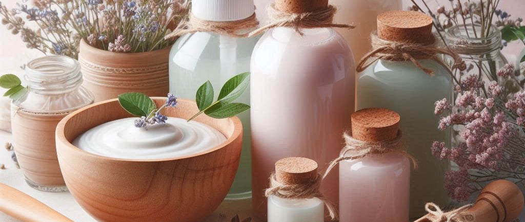 a variety of different types of body care products