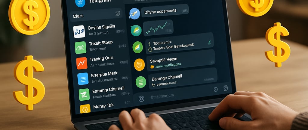 Ilustração-de-uma-pessoa-usando-laptop-com-interface-do-Telegram-aberta
