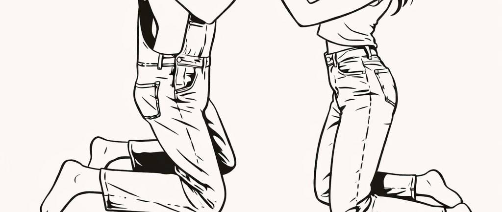 Illustration de pose amusante pour animation photo mariage