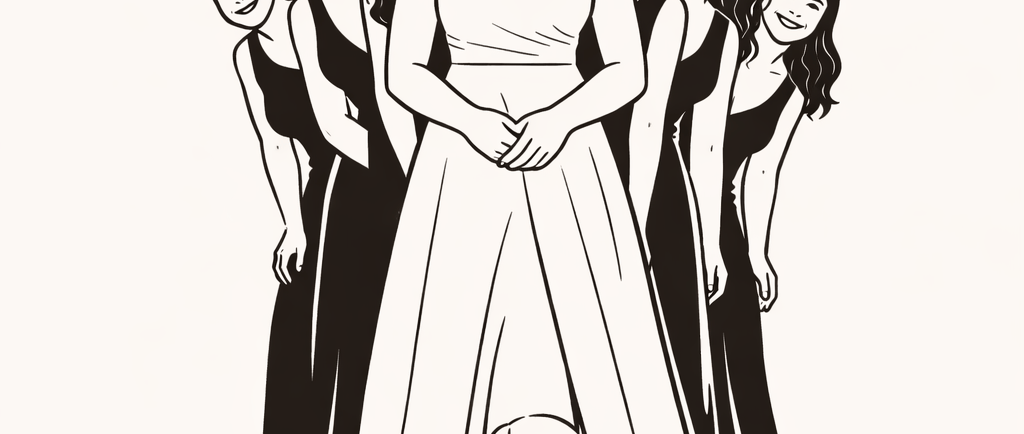 Illustration de pose amusante pour animation photo mariage
