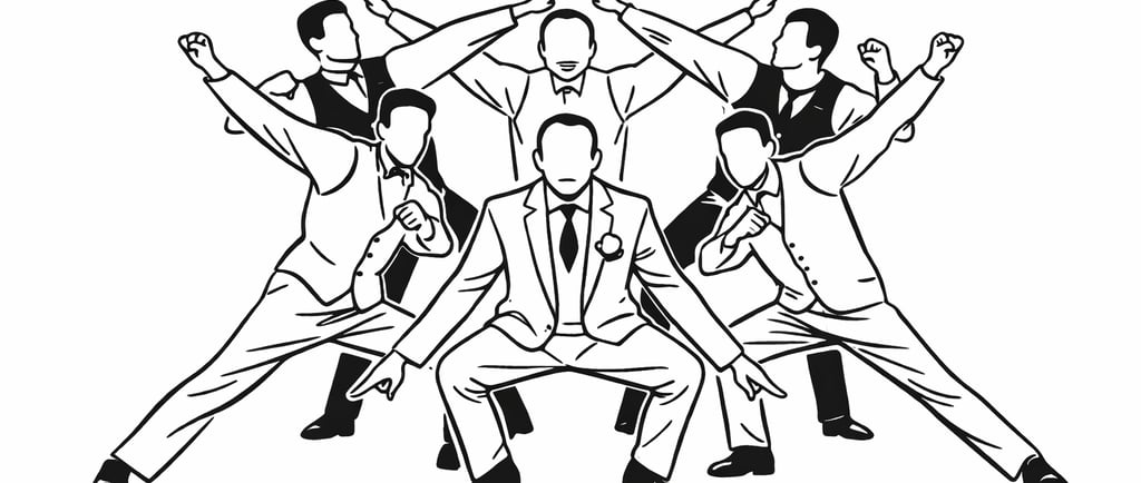 Illustration de pose amusante pour animation photo mariage