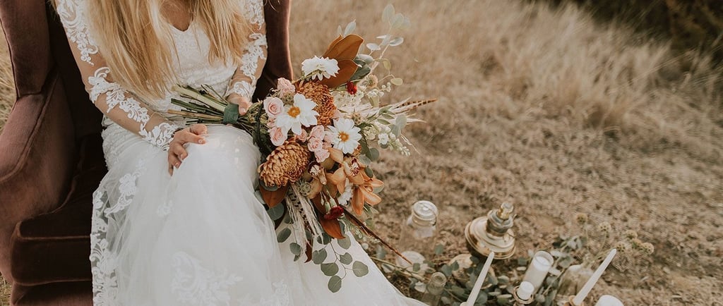Bouquet Mariage fleurs sauvage bohème 