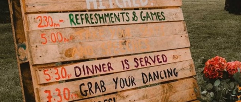 Line up palette programme mariage festival