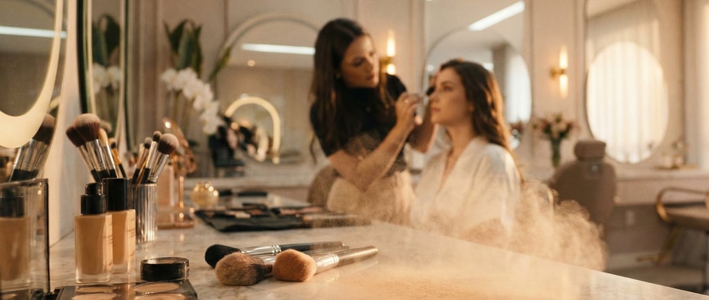 Produtos profissionais para técnica de maquiagem blindada e selagem de pele no We Hall Beauty.