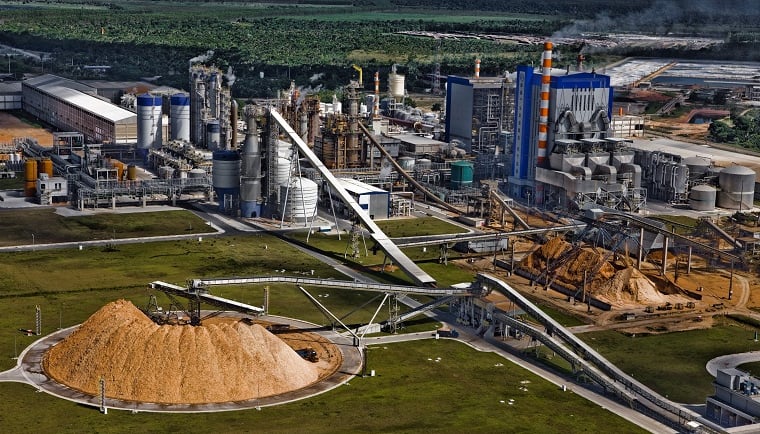 Fábrica da Suzano. Indústria de Celulose