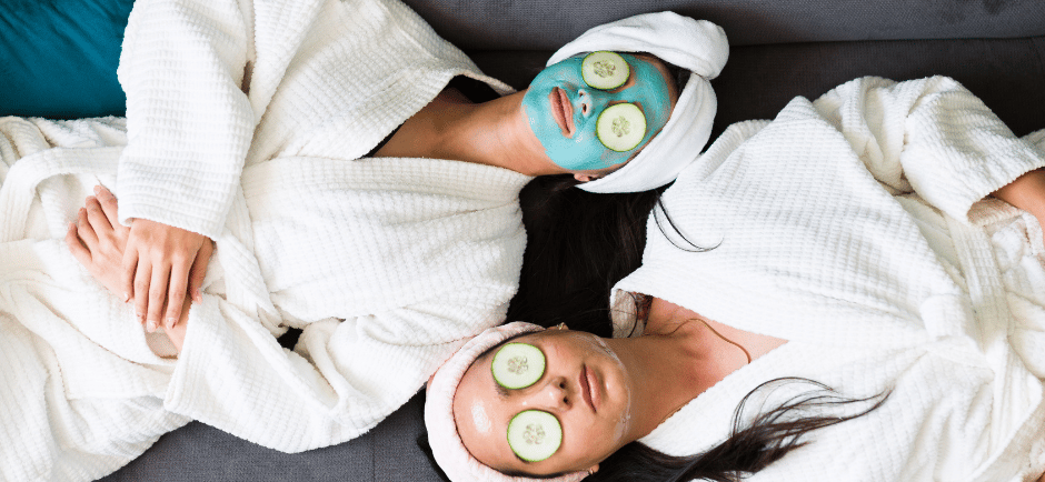 Women having facial mask by kayuh spa