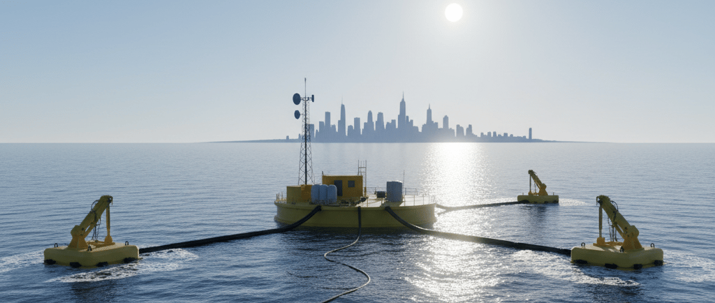 Impianto per la produzione di energia da fonti marine