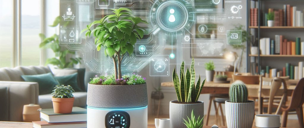 Smart indoor gardening solutions with AI-powered planters