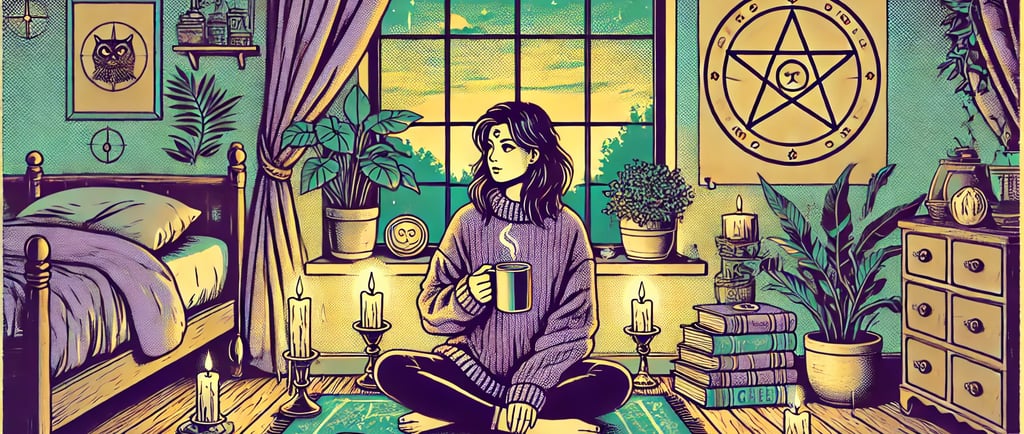 a woman sitting on a rug in a room