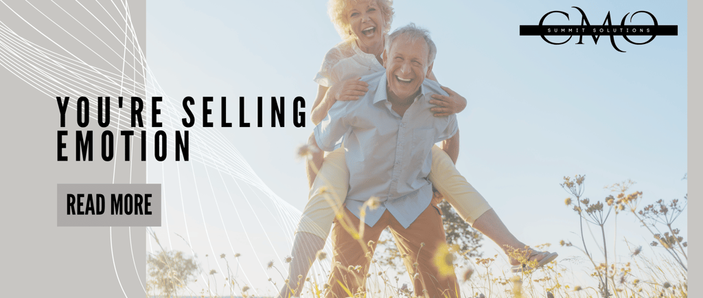 you're selling emotion a man carrying a woman piggyback through a field smiling