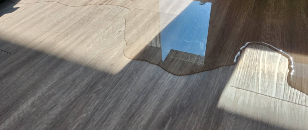 Water damage repair Georgetown home with standing water from burst pipe and emergency cleanup 