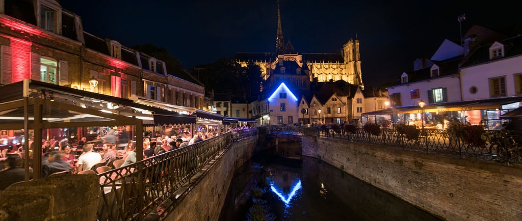 photo d'amiens la nuit