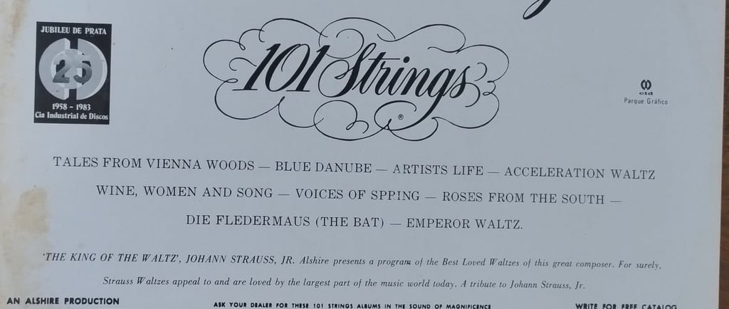 a record album cover of john strauss's album