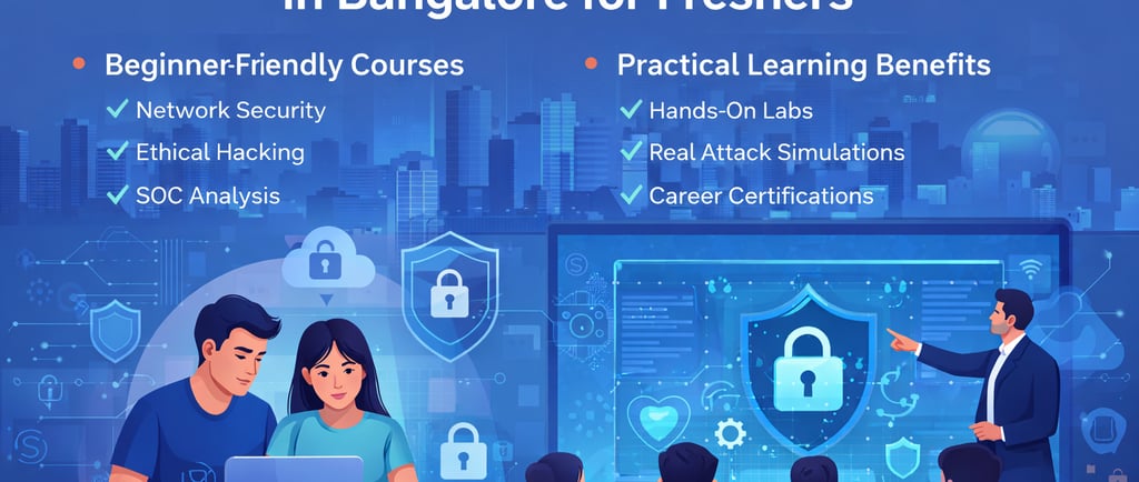 Cybersecurity training for freshers in Bangalore