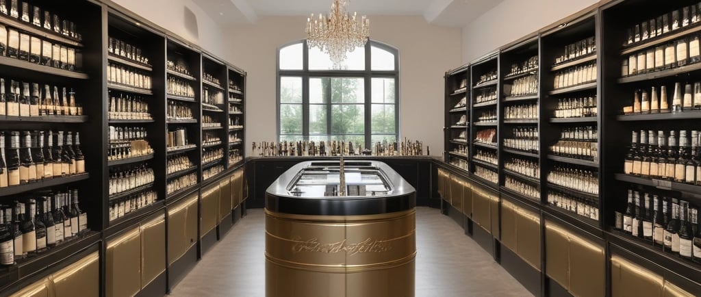 A beautiful vineyard in the Champagne region.