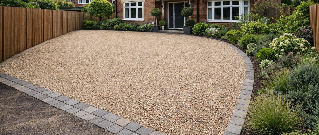 Block paving and gravel driveway installation in Leeds by Home Fresh Renovations
