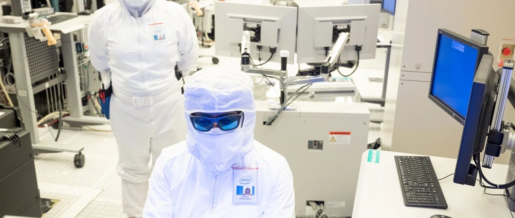Picture from an Intel Cleanroom