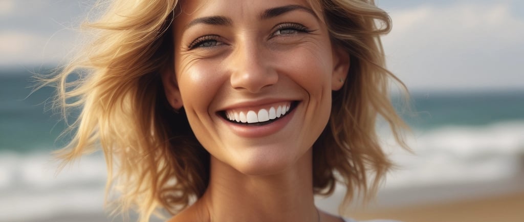 A close-up of a person typing on a laptop with AI-related graphics floating above the keyboard.