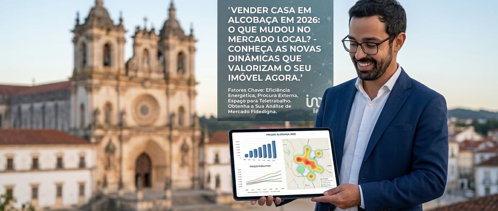 André Branco, consultor imobiliário iad, análise de mercado imobiliário junto ao mosteiro Alcobaça