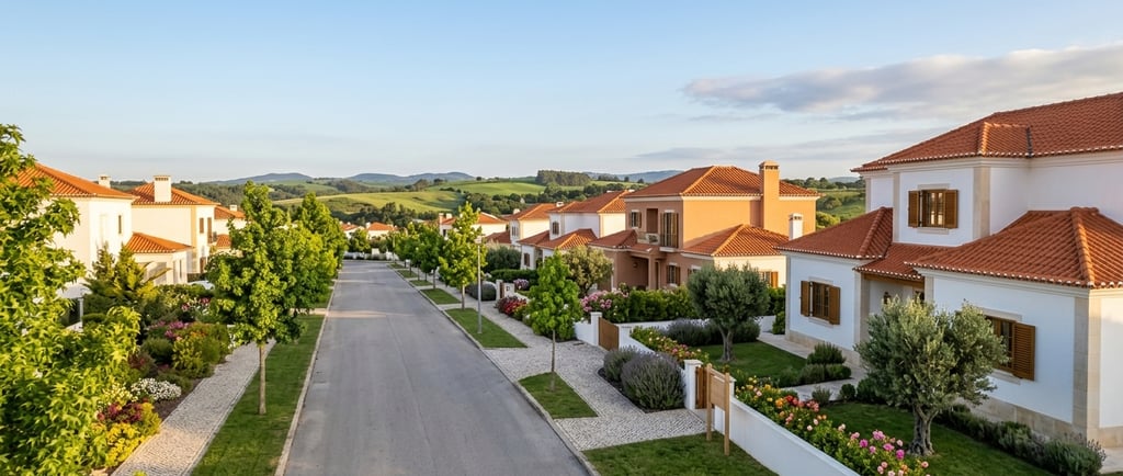 Bairro residencial familiar em Caldas da Rainha — zonas para viver com qualidade de vida