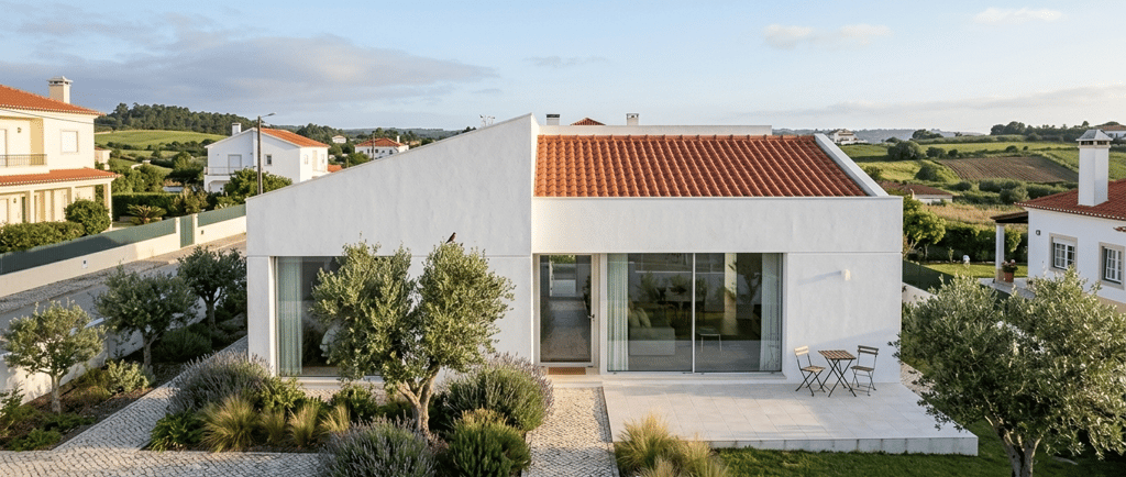Moradia moderna em Gaeiras Óbidos — qualidade de vida residencial Costa de Prata