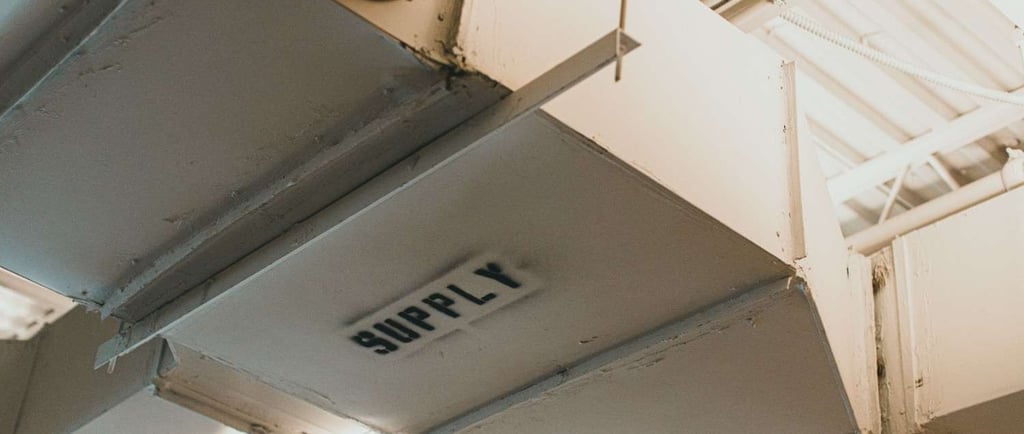 Commercial HVAC vent in a Briargate office building, a common point of hidden condensation and mold