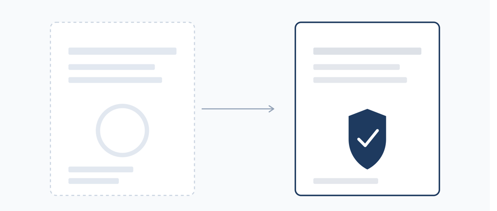 Comparison of a plain certificate of insurance versus an endorsed policy with a shield seal represen