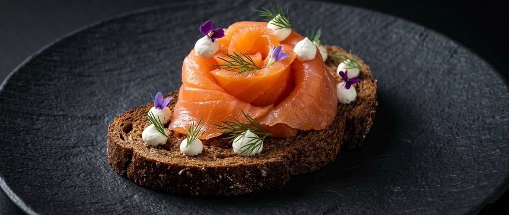 SMOKED SALMON OPEN SANDWICH BY HEALTHY CHEF