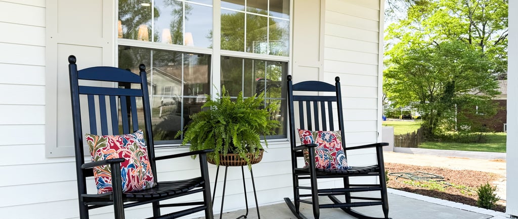 Staging House Greenville SC front porch
