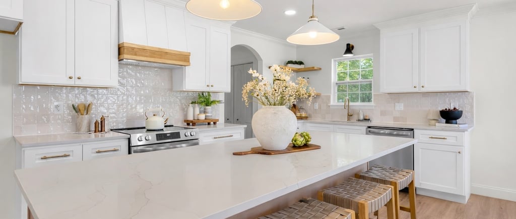 Staging for large kitchen island staging house sc