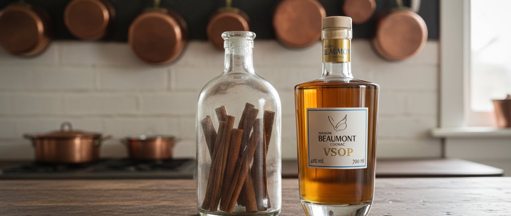 Cocktails-cognac, la liqueur de cannelle, ingrédient ou digestif à base de cognac Maison Beaumont VS