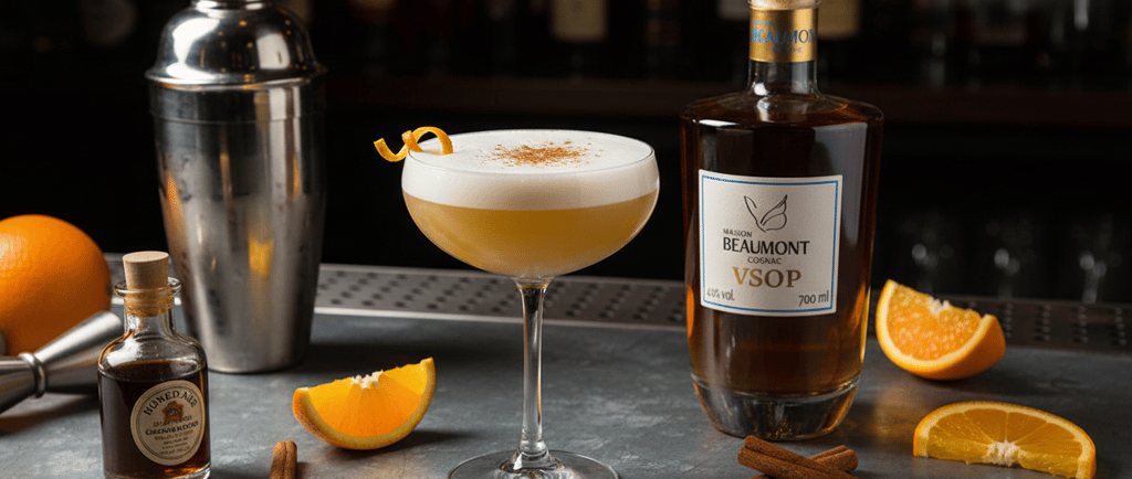 Cocktails-cognac, Fire sour, le cocktail chaleureux au Cognac Maison Beaumont VSOP