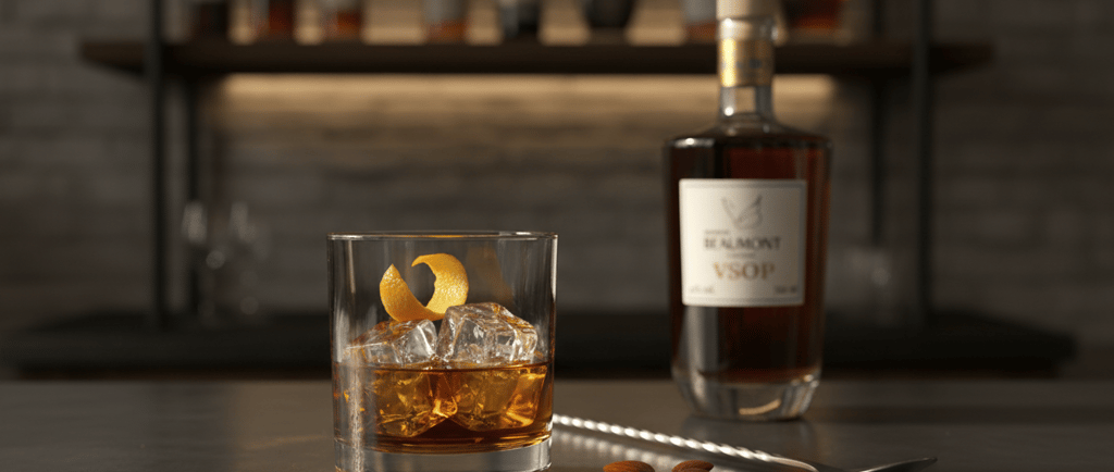 Cocktails-cognac, French Connection, le cocktail sophistiqué au Cognac Maison Beaumont VSOP