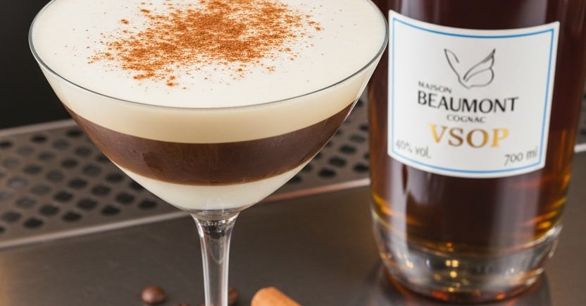 Cocktails-cognac, VSOP Expresso, le cocktail intense et raffiné au Cognac Maison Beaumont VSOP