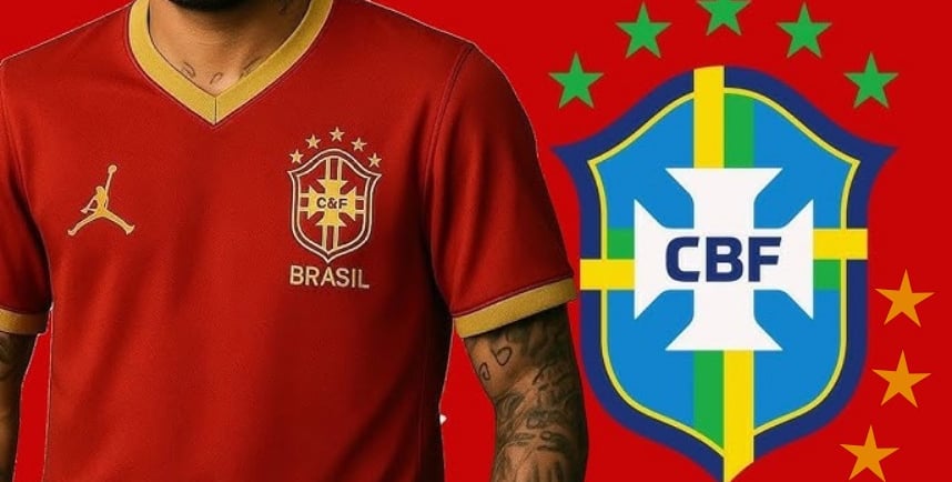 The Red Control - Brazilian T-Shirt Football Squad