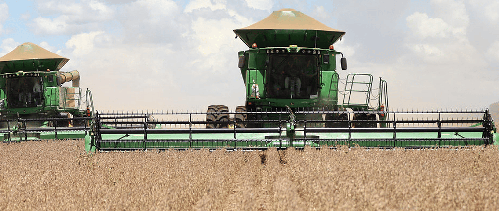 Soya Harvest Big machine