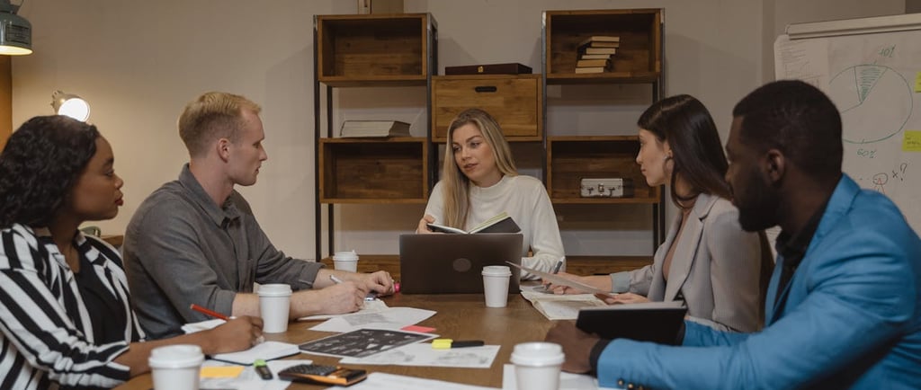 Photo by Tima Miroshnichenko: https://www.pexels.com/photo/group-of-people-having-a-meeting-5686014/
