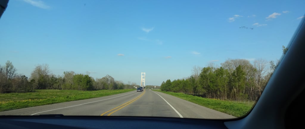 sur la route de Nouvelle-Orléans vers Natchez