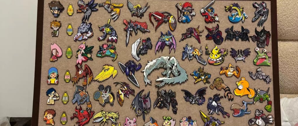 High-quality custom enamel pins produced by a professional enamel pin manufacturer for small businesses