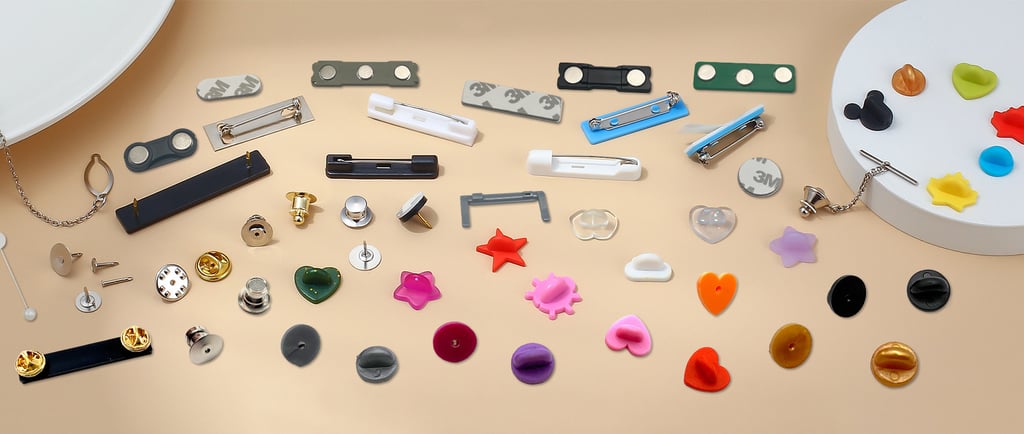 many types of pin backings
