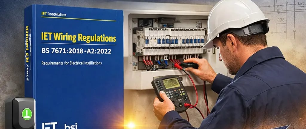The 18th Edition of IET Wiring Regulations: BS 7671:2018+A2:2022