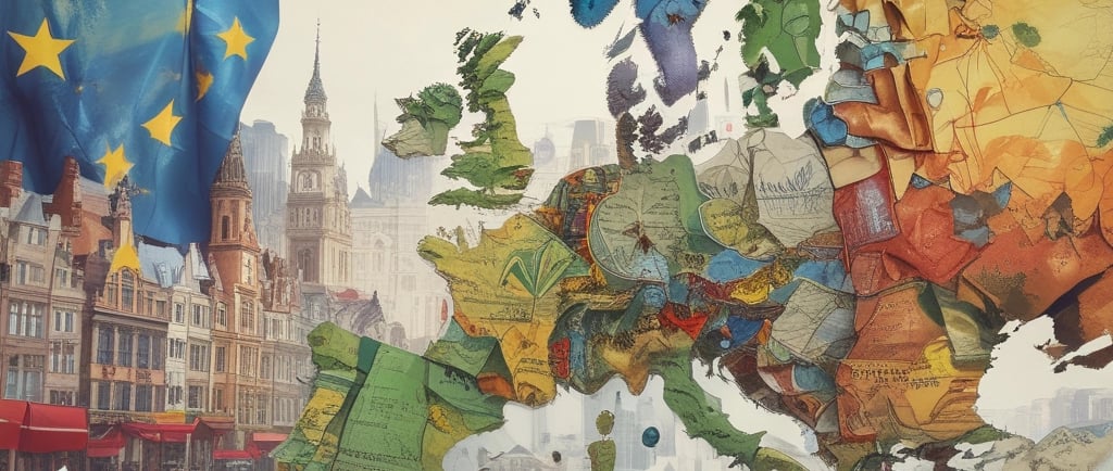 Here's a caption: steel beams form an intricate, geometric structure.